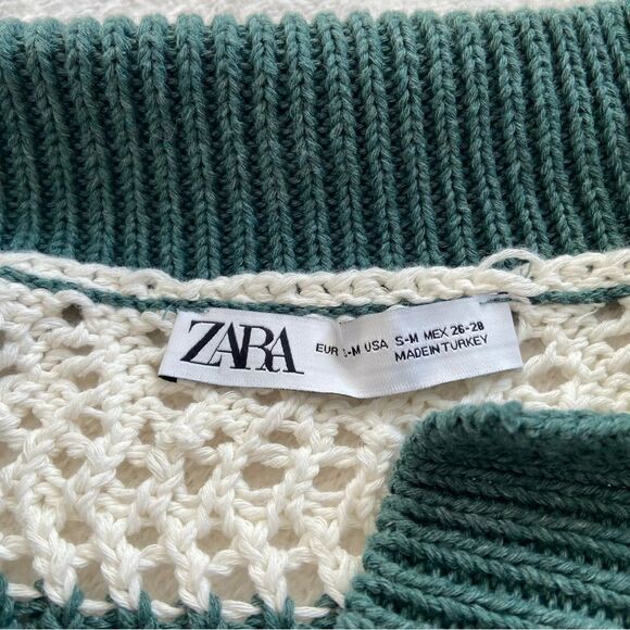 Zara Oversized Knit Polo Sweater - Picture 7 of 9